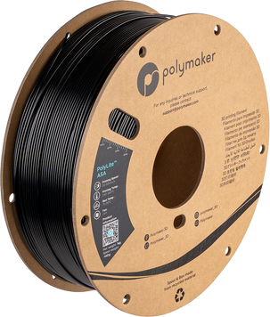 Filament, plastic for 3D printing Polymaker PolyLite™ ASA, Jet Black, 1 kg