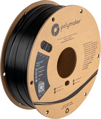 Polymaker PolyLite™ ASA, Jet Black, 1 кг — філамент, пластик для 3д-друку PF01044 фото