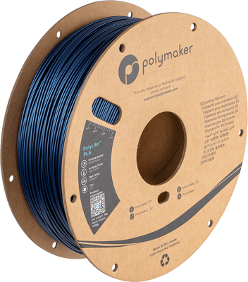 Polymaker PolyLite™ PLA, Dark Blue, 1 кг — синій філамент, пластик для 3д-друку PA02075 фото