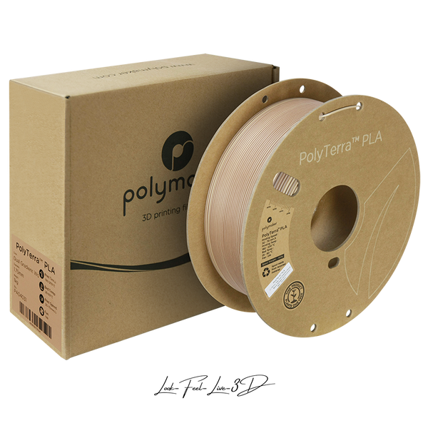 Polymaker PolyTerra™ Dual-Gradient PLA, Wood, 1 кг — коричневий філамент, пластик для 3д-друку PA04031 фото