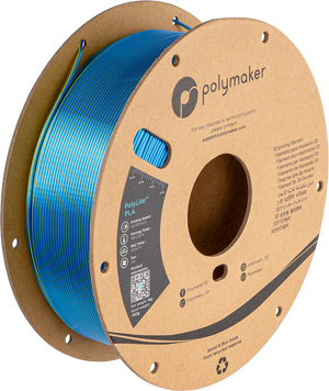 Polymaker PolyLite™ Dual Silk PLA, Chameleon (Silk Yellow / Silk Blue), 1 кг — градієнтний філамент, пластик для 3д-друку PA03026 фото