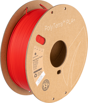 Filament, plastic for 3D printing Polymaker PolyTerra™ PLA+, Red, 1 kg