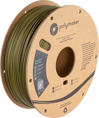 Polymaker PolyLite™ PLA Pro, Army Green, 1 кг — філамент, пластик для 3д-друку PA07006 фото
