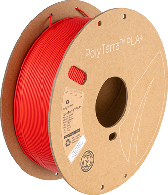 Polymaker PolyTerra™ PLA+, Red, 1 кг — філамент, пластик для 3д-друку PM70977 фото