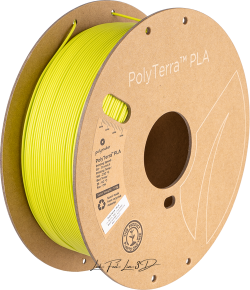 Polymaker PolyTerra™ PLA, Lime Green, 1 кг — філамент, пластик для 3д-друку PA04027 фото