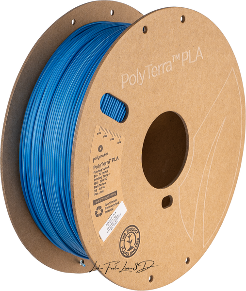 Filament, plastic for 3D printing Polymaker PolyTerra™ Dual PLA, Glacier (Ice-Blue), 1 kg