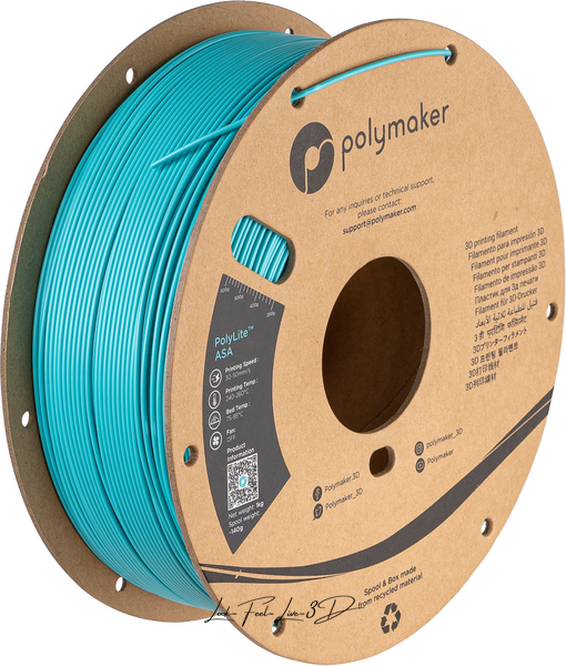 Polymaker PolyLite™ ASA, Polymaker Teal, 1 кг — філамент, пластик для 3д-друку PF01029 фото
