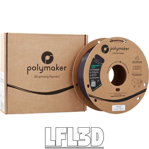 Polymaker&trade; PETG Dark Purple, 1 кг &mdash; темно-фіолетовий філамент, пластик для 3д-друку PB05019 фото