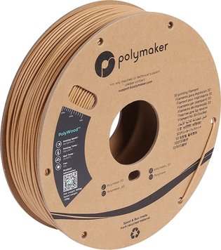 Filament, plastic for 3D printing Polymaker PolyWood™, 0,6 kg