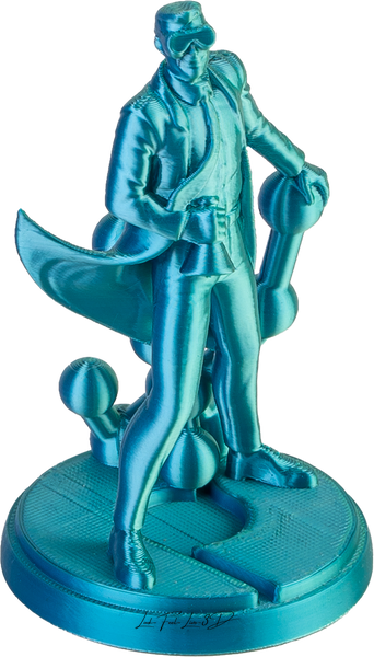 Polymaker PolyLite™ Dual Silk PLA, Caribbean (Silk Blue / Silk Green), 1 кг — градієнтний філамент, пластик для 3д-друку PA03025 фото