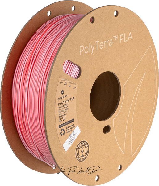 Filament, plastic for 3D printing Polymaker PolyTerra™ Dual PLA, Flamingo (Pink-Red), 1 kg