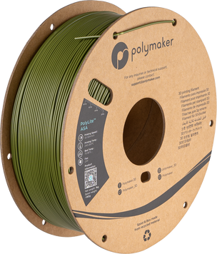 Filament, plastic for 3D printing Polymaker PolyLite™ ASA, Army Green, 1 kg