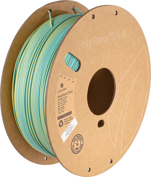 Filament, plastic for 3D printing Polymaker PolyTerra™ Dual PLA, Chameleon (Teal-Yellow), 1 kg