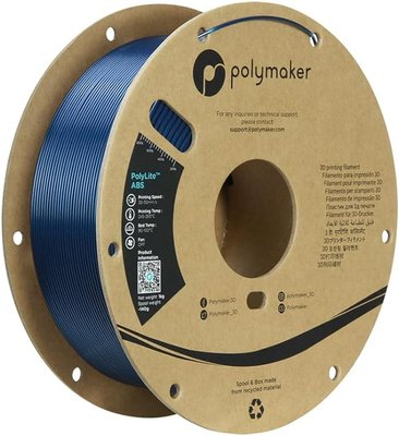 Polymaker PolyLite™ Metallic ABS, Metallic Blue, 1 кг — філамент, пластик для 3д-друку PE01052 фото