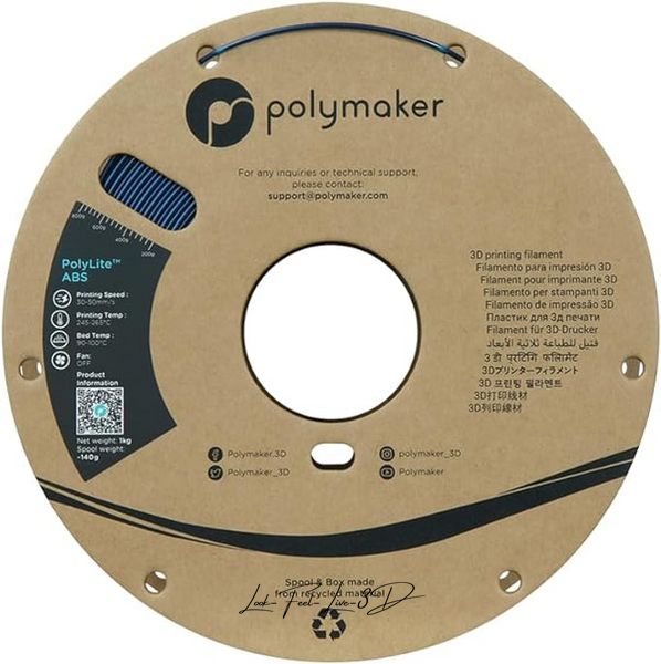 Polymaker PolyLite™ Metallic ABS, Metallic Blue, 1 кг — філамент, пластик для 3д-друку PE01052 фото