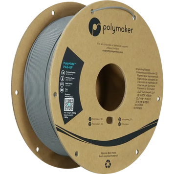 Polymaker PolyMide™ PA6-GF, 0,5 кг — сірий філамент, високоякісна нейлонова нитка PG02001 фото