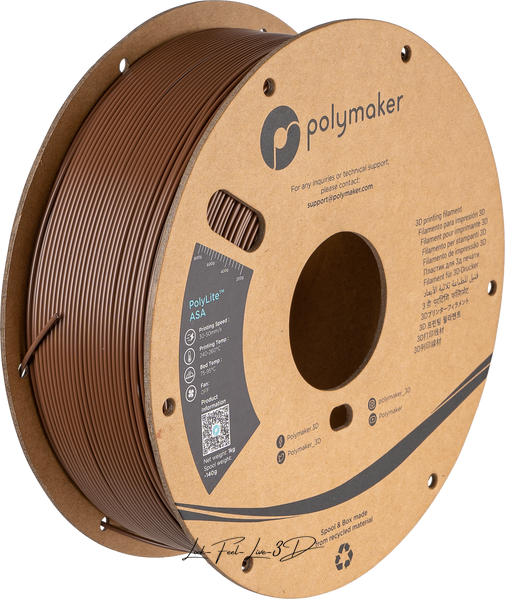 Polymaker PolyLite™ ASA, Army Brown, 1 кг — філамент, пластик для 3д-друку PF01032 фото