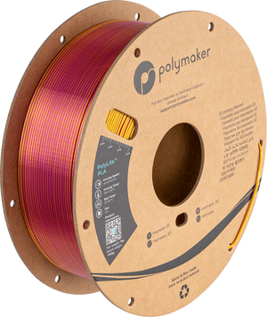 Filament, plastic for 3D printing Polymaker PolyLite™ Dual Silk PLA, Banquet (Silk Gold / Silk Magenta), 1 kg