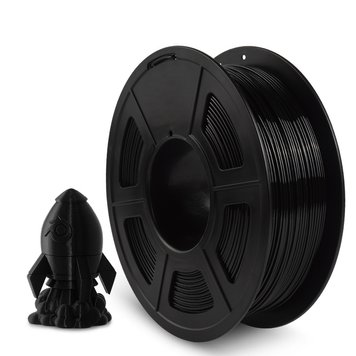 Filament, plastic for 3D printing SUNLU PETG, Black, 1 kg