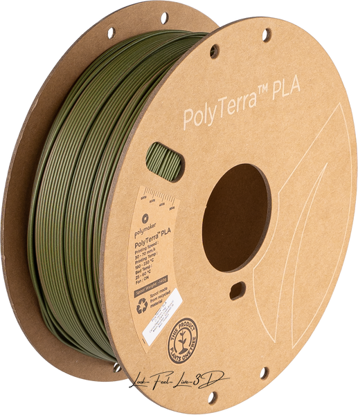 Polymaker PolyTerra™ Dual PLA, Camouflage (Dark Green-Brown), 1 кг — філамент, пластик для 3д-друку PA04025 фото