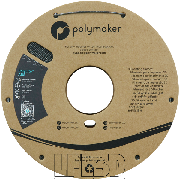 Polymaker&trade; Galaxy ABS, Galaxy Dark Grey, 1 kg PE01037 photo