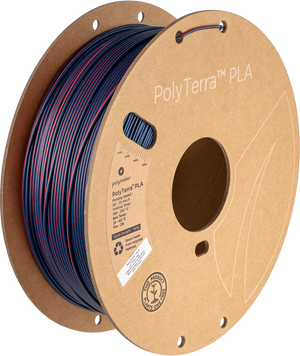 Filament, plastic for 3D printing Polymaker PolyTerra™ Dual PLA, Mixed Berries (Red-Dark Blue), 1 kg