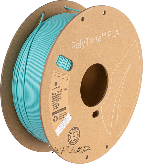 Polymaker PolyTerra™ PLA, Arctic Teal, 1 кг — філамент, пластик для 3д-друку PM70844 фото