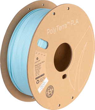 Polymaker PolyTerra™ PLA, Pastel Ice, 1 кг — блакитний філамент, пластик для 3д-друку PM70910 фото