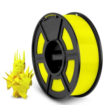 Filament, plastic for 3D printing SUNLU PLA+, Yellow, 1 kg