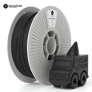 Kexcelled THE K5&trade; PETG Matte Black, 1 кг &mdash; чорний філамент, пластик для 3д-друку KXL-K5-PETG-M-BLK-1K фото