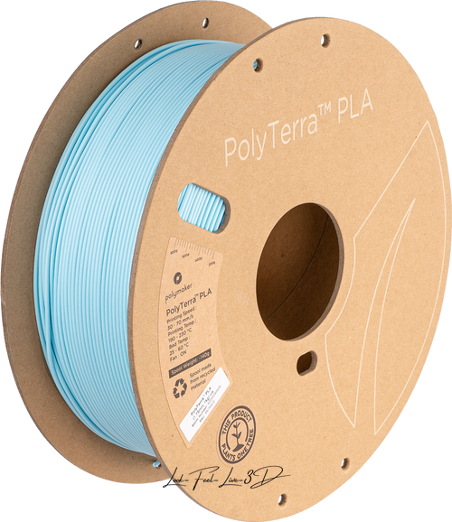 Polymaker PolyTerra™ PLA, Pastel Ice, 1 кг — філамент, пластик для 3д-друку PM70910 фото