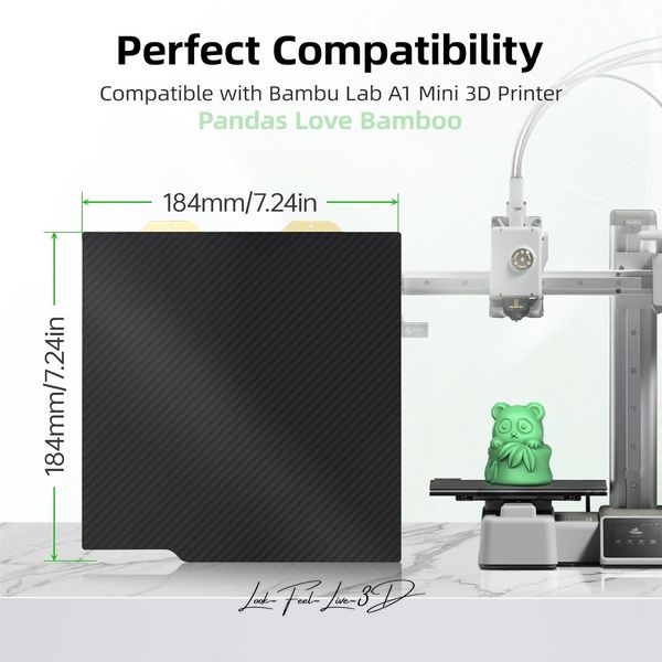 BIGTREETECH Panda PEI Textured/PET double-sided plate for Bambu Lab A1 mini 3D printer