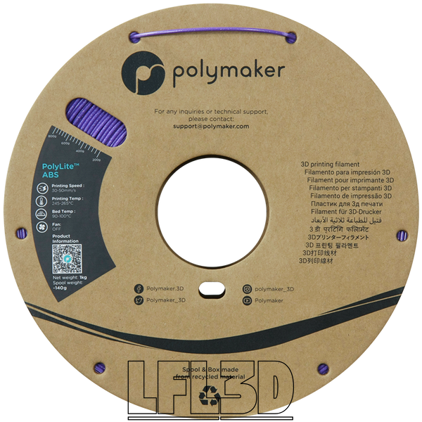 Polymaker&trade; Galaxy ABS, Galaxy Purple, 1 kg PE01036 photo