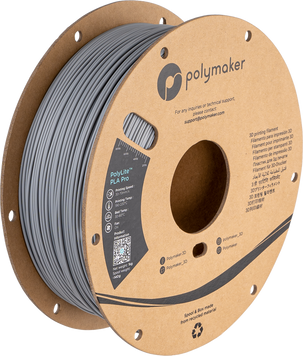 Filament, plastic for 3D printing Polymaker PolyLite™ PLA Pro, Grey, 1 kg