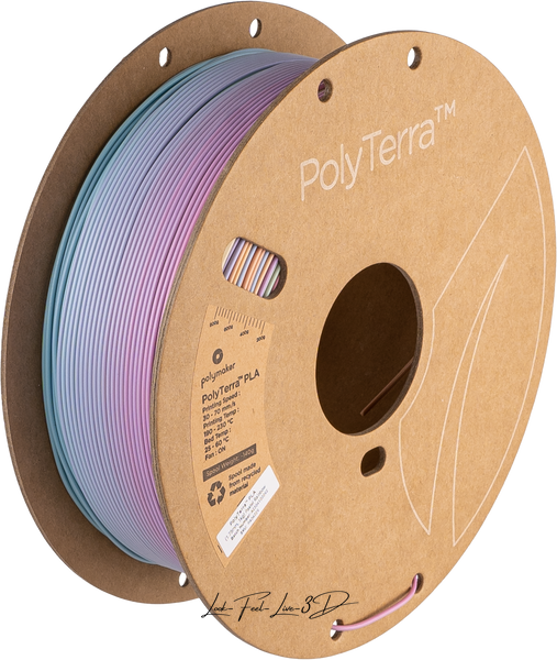 Polymaker PolyTerra™ Gradient PLA, Pastel Rainbow, 1 кг — філамент, пластик для 3д-друку PA04029 фото