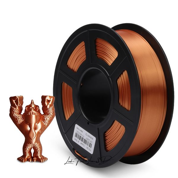 Filament, plastic for 3D printing SUNLU Silk PLA+, Copper, 1 kg