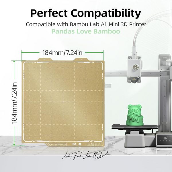 BIGTREETECH Panda PEI Textured/PEI Textured double-sided plate for Bambu Lab A1 mini 3D printer