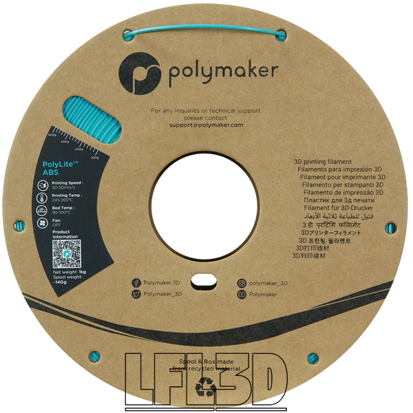 Polymaker&trade; Galaxy ABS, Galaxy Teal, 1 kg PE01038 photo