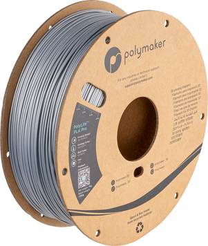 Filament, plastic for 3D printing Polymaker PolyLite™ Metallic PLA Pro, Metallic Silver, 1 kg