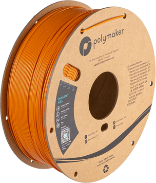 Filament, plastic for 3D printing Polymaker PolyLite™ Galaxy ABS, Galaxy Orange, 1 kg