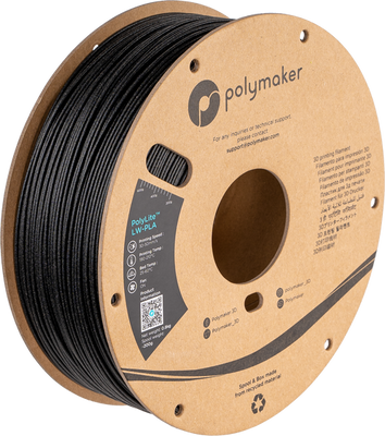 Polymaker PolyLite™ LW-PLA, Black, 0,8 кг — філамент, пластик для 3д-друку PA08001 фото