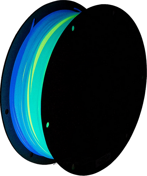 Polymaker PolyLite™ Luminous PLA, Luminous Rainbow (nighcore magic filament), 1 кг — філамент, пластик для 3д-друку PA09001 фото
