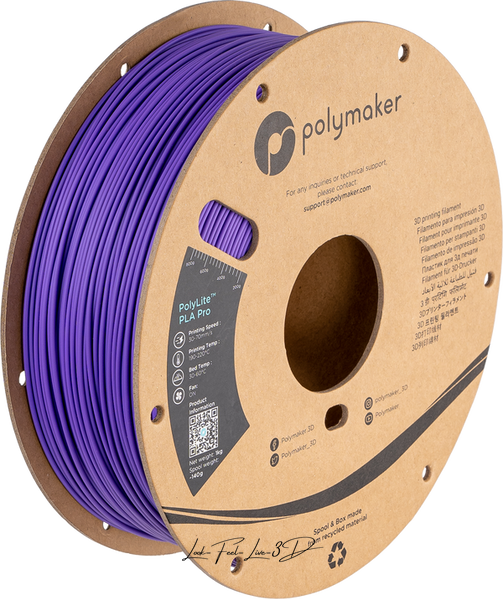 Polymaker PolyLite™ PLA Pro, Purple, 1 кг — філамент, пластик для 3д-друку PA07011 фото