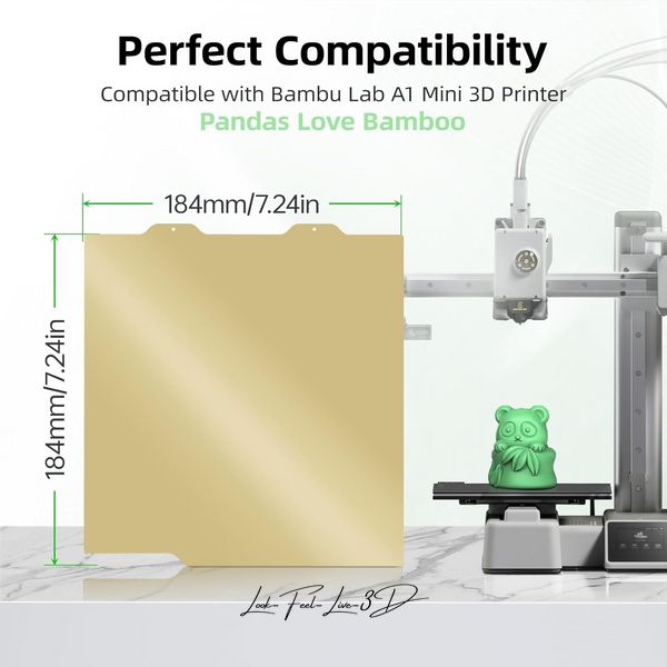 Двостороння пластина BIGTREETECH Panda PEI Textured/PEI Smooth для 3D-принтера Bambu Lab A1 mini 3010200035 фото