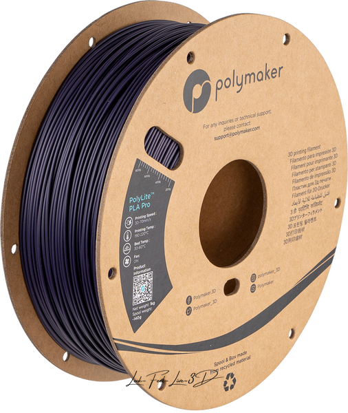 Polymaker PolyLite™ PLA Pro, Dark Purple, 1 кг — філамент, пластик для 3д-друку PA07031 фото