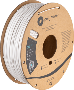 Filament, plastic for 3D printing Polymaker PolyLite™ ASA, White, 1 kg