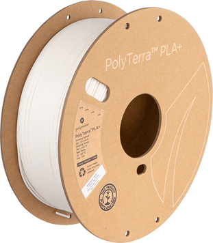 Filament, plastic for 3D printing Polymaker PolyTerra™ PLA+, White, 1 kg