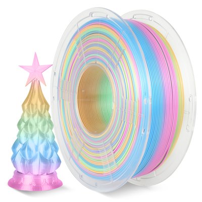 SUNLU Silk PLA+, Rainbow 04, 1 кг — філамент, пластик для 3д-друку SUNLU0119 фото