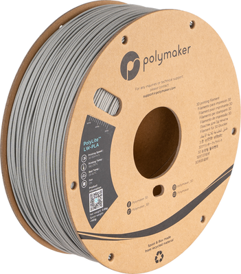 Polymaker PolyLite™ LW-PLA, Grey, 0,8 кг — сірий філамент, пластик для 3д-друку PA08003 фото