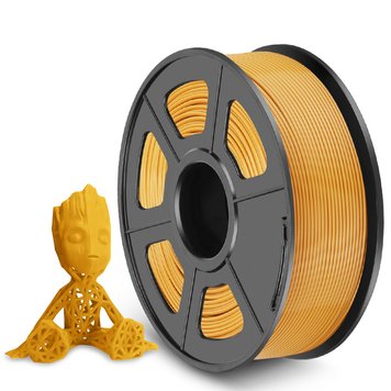 Filament, plastic for 3D printing SUNLU PLA+, Gold, 1 kg